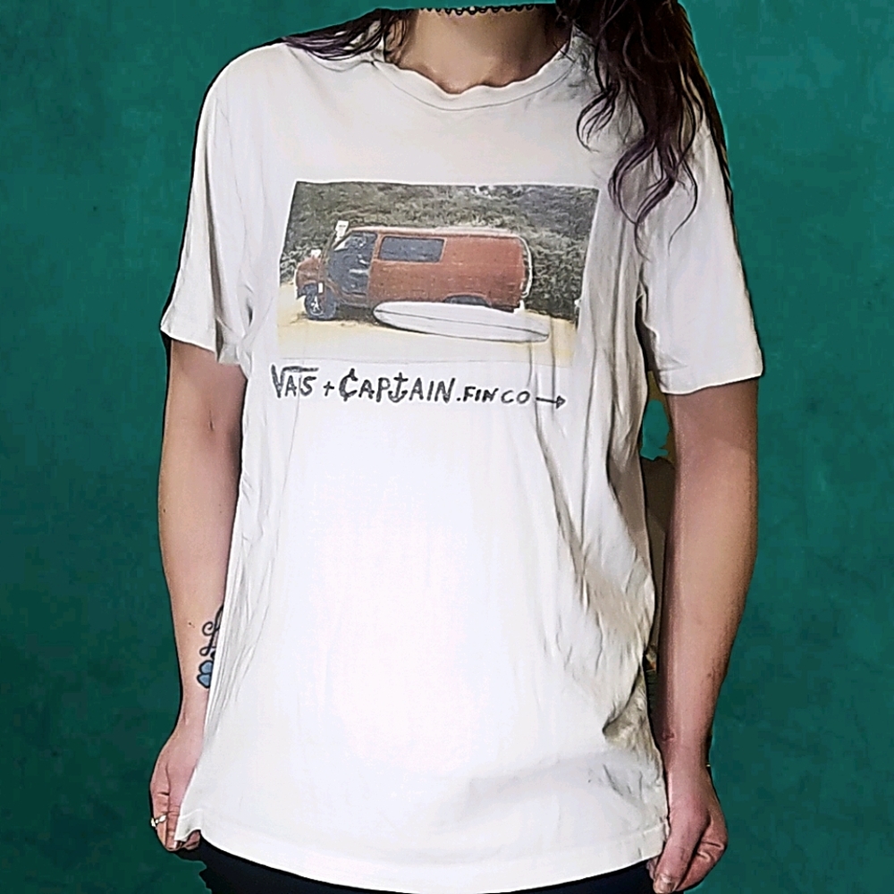 Vans x captain fin.co  tshirt